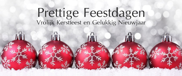 Prettige feestdagen en beste wensen voor 2017!
