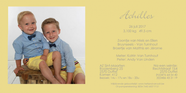Welkom Achilles!